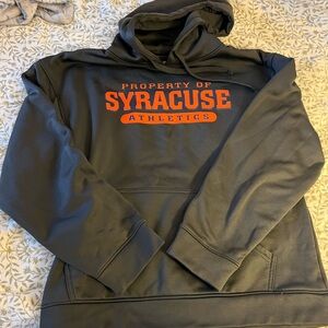 Knights Apparel Syracuse Athletics Hoodie - Charcoal with Orange Logo